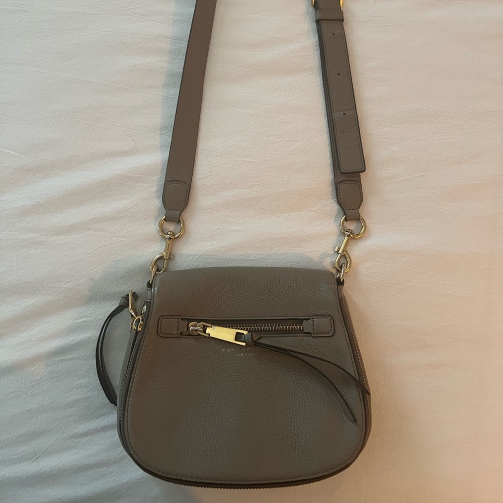 Gray Marc Jacobs Purse- Worn Condition but still great sturdy shape.